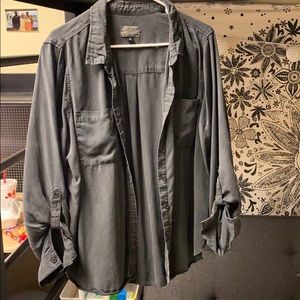 Dark Grey Button Down Shirt